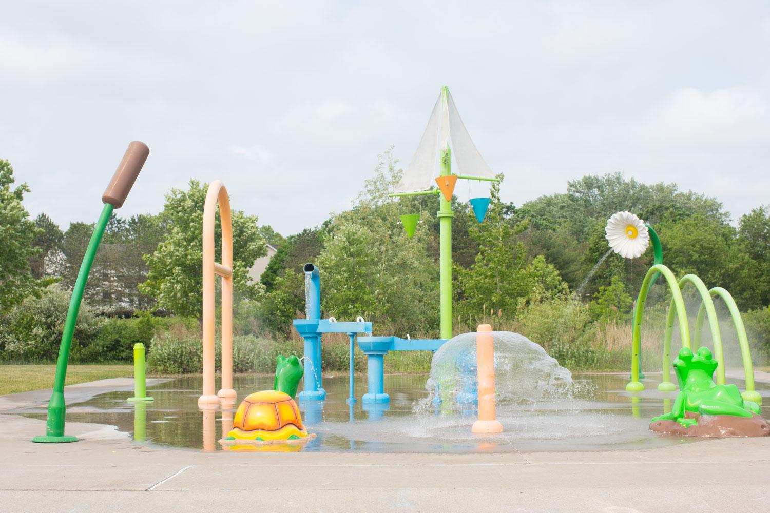 Splash pad: Lily pad theme