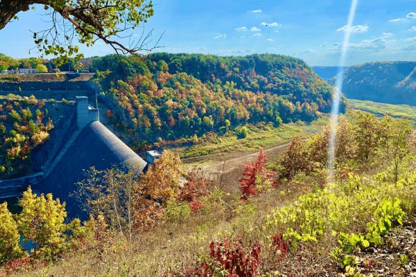 The gorge at Letchworth State Park.