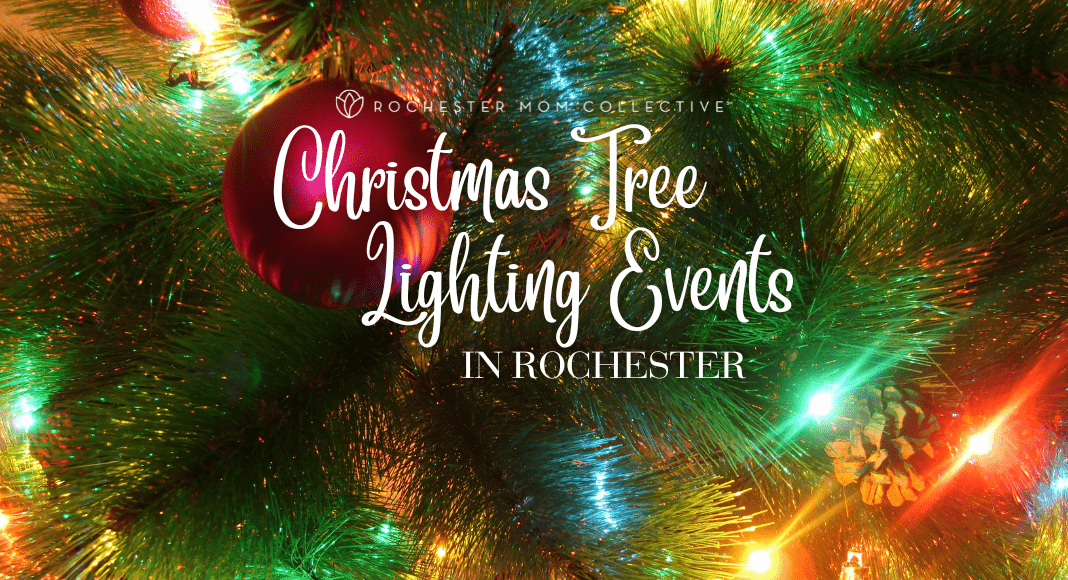 Christmas tree lighting events in Rochester