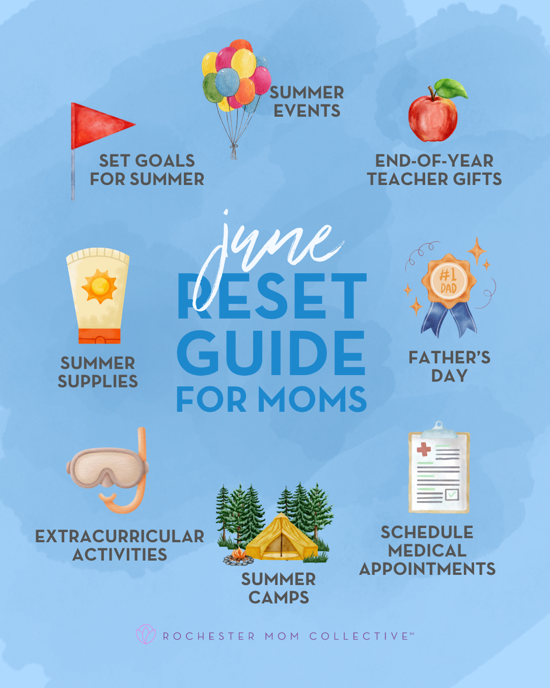 June Reset Guide for Moms printable